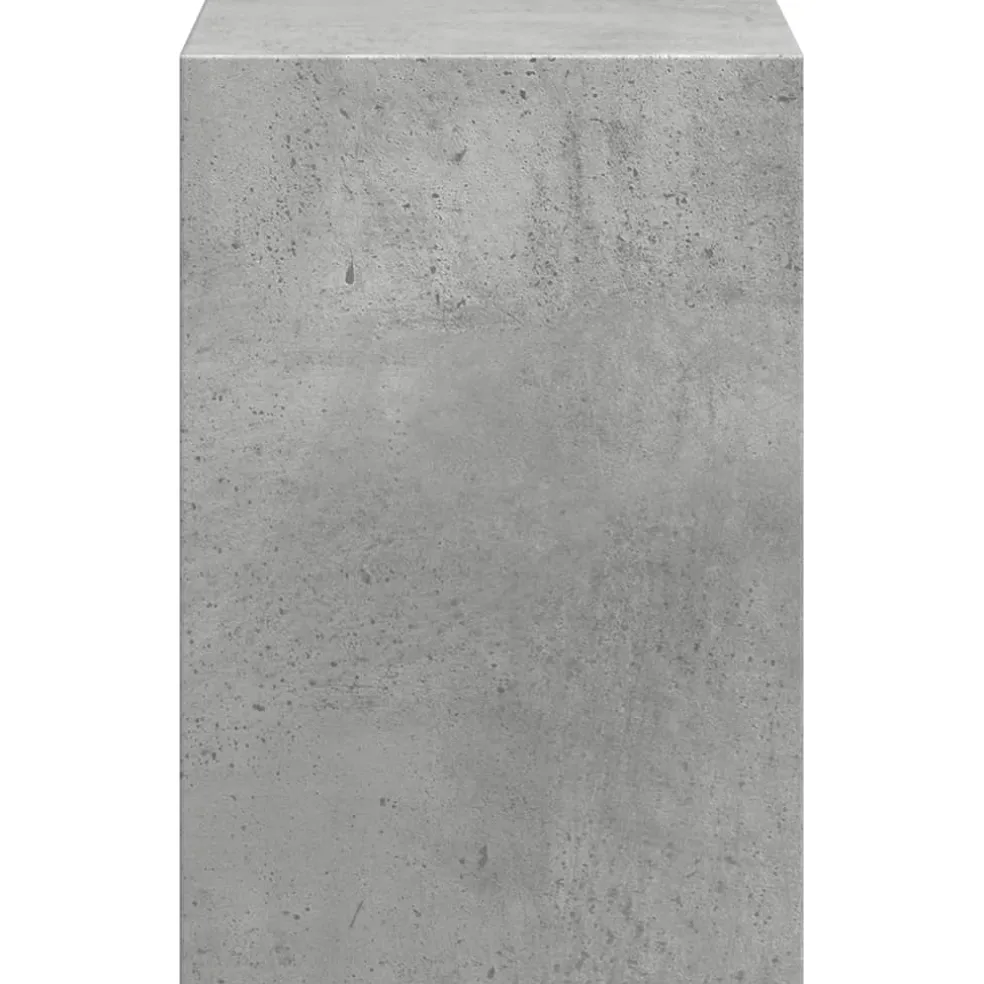 vidaXL Monitorstandaard met bureau-organizer bewerkt hout betongrijs
