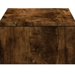 vidaXL Monitorstandaard met lades 50x27x15 cm hout gerookt eikenkleur