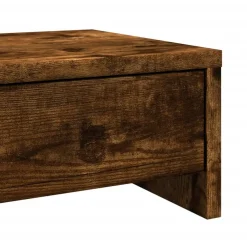 vidaXL Monitorstandaard met lades 50x27x15 cm hout gerookt eikenkleur