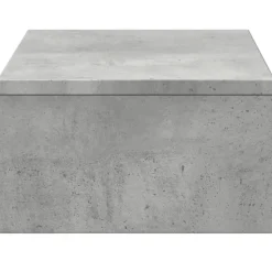 vidaXL Monitorstandaard met lades 50x27x15 cm bewerkt hout betongrijs