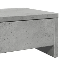 vidaXL Monitorstandaard met lades 50x27x15 cm bewerkt hout betongrijs