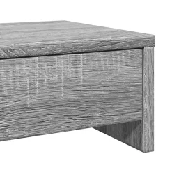 vidaXL Monitorstandaard met lades 50x27x15 cm hout grijs sonoma eiken