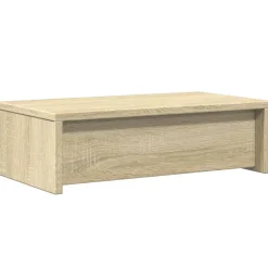 vidaXL Monitorstandaard met lades 50x27x15 cm hout sonoma eikenkleur
