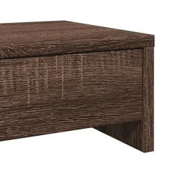 vidaXL Monitorstandaard met lades 50x27x15 cm hout bruin eikenkleurig