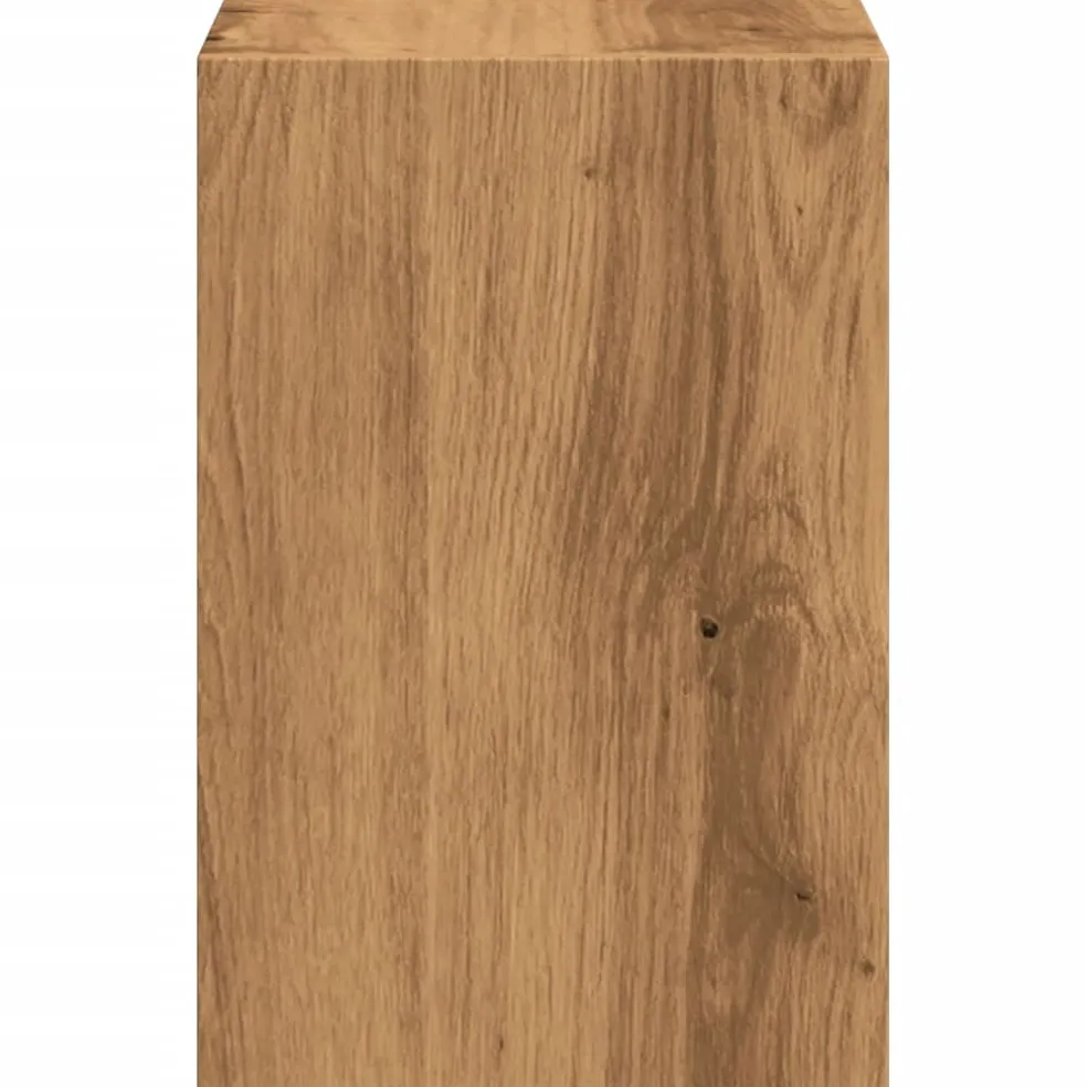vidaXL Monitorstandaard met bureau-organizer hout artisanaal eiken