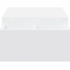 vidaXL Monitorstandaard met opbergruimte 70x27x15 cm bewerkt hout wit