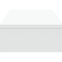 vidaXL Monitorstandaard verstelbaar 60x24x10,5 cm bewerkt hout wit