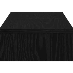 vidaXL Monitorstandaard verstelbaar zwart eiken 60x24x10,5 cm bewerkt hout