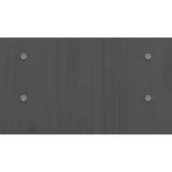 vidaXL Monitorstandaard 50x27x15 cm massief grenenhout grijs