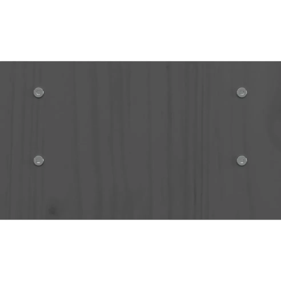 vidaXL Monitorstandaard 50x27x15 cm massief grenenhout grijs