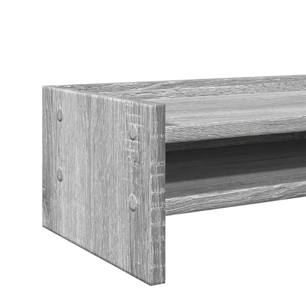 vidaXL Monitorstandaard 100x27x15 cm massief grenenhout wit