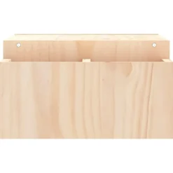 vidaXL Monitorstandaard 70x27,5x15 cm massief grenenhout