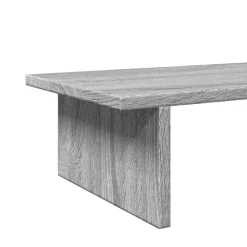 vidaXL Monitorstandaard 100x27x15 cm bewerkt hout grijs sonoma eiken