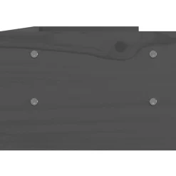 vidaXL Monitorstandaard 50x24x16 cm massief grenenhout grijs