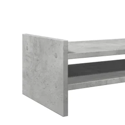vidaXL Monitorstandaard 50x27x20 cm bewerkt hout betongrijs
