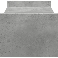 vidaXL Monitorstandaard 50x27x20 cm bewerkt hout betongrijs