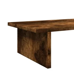 vidaXL Monitorstandaard 100x27x15 cm bewerkt hout oud houtkleurig