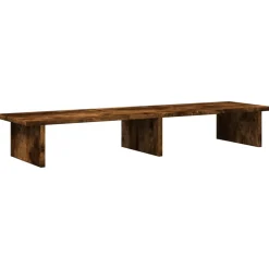 vidaXL Monitorstandaard 100x27x15 cm bewerkt hout oud houtkleurig