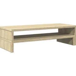 vidaXL Monitorstandaard 54x22x15 cm bewerkt hout sonoma eikenkleurig
