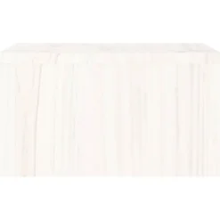 vidaXL Monitorstandaard 50x27x15 cm massief grenenhout wit