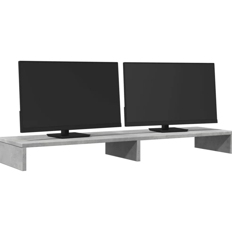 vidaXL Monitorstandaard 100x27x15 cm bewerkt hout artisanaal eiken