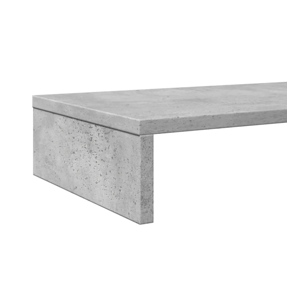 vidaXL Monitorstandaard 100x27x15 cm bewerkt hout artisanaal eiken