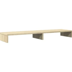 vidaXL Monitorstandaard 100x27x10 cm bewerkt hout sonoma eikenkleurig