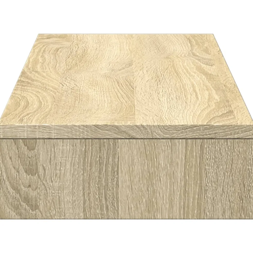 vidaXL Monitorstandaard 100x27x10 cm bewerkt hout sonoma eikenkleurig