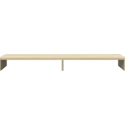 vidaXL Monitorstandaard 100x27x10 cm bewerkt hout sonoma eikenkleurig