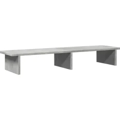 vidaXL Monitorstandaard 100x27x15 cm bewerkt hout betongrijs
