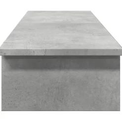 vidaXL Monitorstandaard 100x27x15 cm bewerkt hout betongrijs