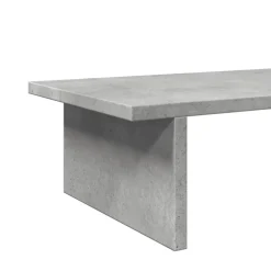 vidaXL Monitorstandaard 100x27x15 cm bewerkt hout betongrijs