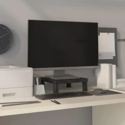 vidaXL Monitorstandaard 33,5x34x10,5 cm zwart