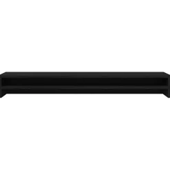 vidaXL Monitorstandaard 100x24x13 cm zwart eikenhout