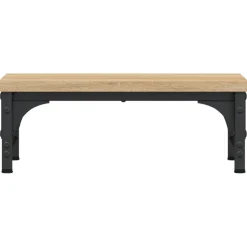 vidaXL Monitorstandaard 37x23x14 cm bewerkt hout sonoma eikenkleurig