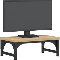vidaXL Monitorstandaard 37x23x14 cm bewerkt hout sonoma eikenkleurig