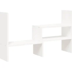 vidaXL Monitorstandaard (39-72)x17x43 cm massief grenenhout wit