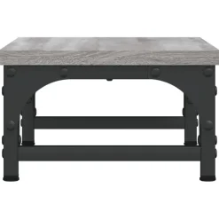 vidaXL Monitorstandaard 37x23x14 cm bewerkt hout grijs sonoma eiken