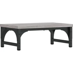 vidaXL Monitorstandaard 37x23x14 cm bewerkt hout grijs sonoma eiken