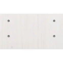 vidaXL Monitorstandaard 50x27x15 cm massief grenenhout wit
