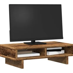 vidaXL Monitorstandaard 40x20x8 cm gehard glas en metaal wit