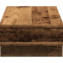 vidaXL Monitorstandaard 50x27x15 cm bewerkt hout oud houtkleurig