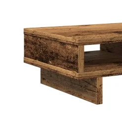 vidaXL Monitorstandaard 50x27x15 cm bewerkt hout oud houtkleurig