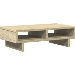 vidaXL Monitorstandaard 50x27x15 cm bewerkt hout sonoma eikenkleurig