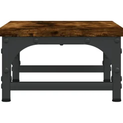 vidaXL Monitorstandaard 37x23x14 cm bewerkt hout gerookt eikenkleurig