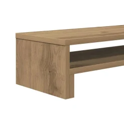 vidaXL Monitorstandaard 54x22x15 cm bewerkt hout artisanaal eikenkleur