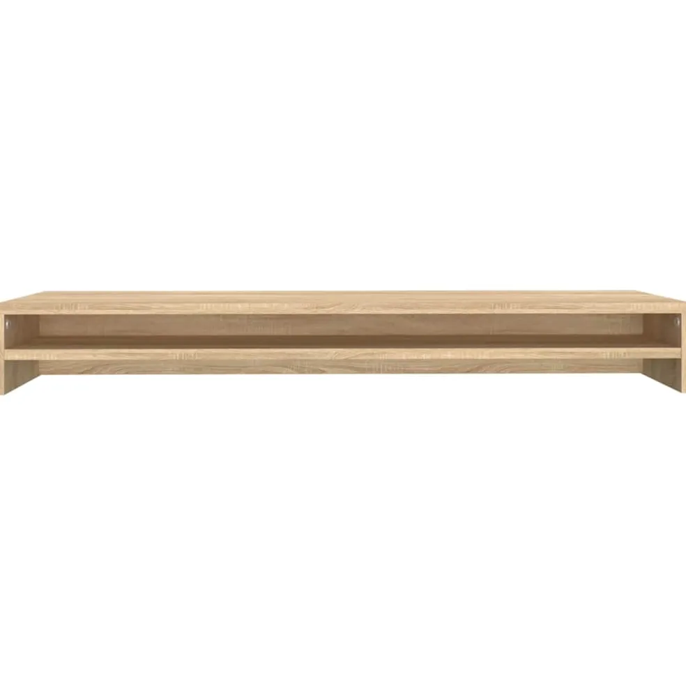 vidaXL Monitorstandaard 100x24x13 cm bewerkt hout sonoma eikenkleurig