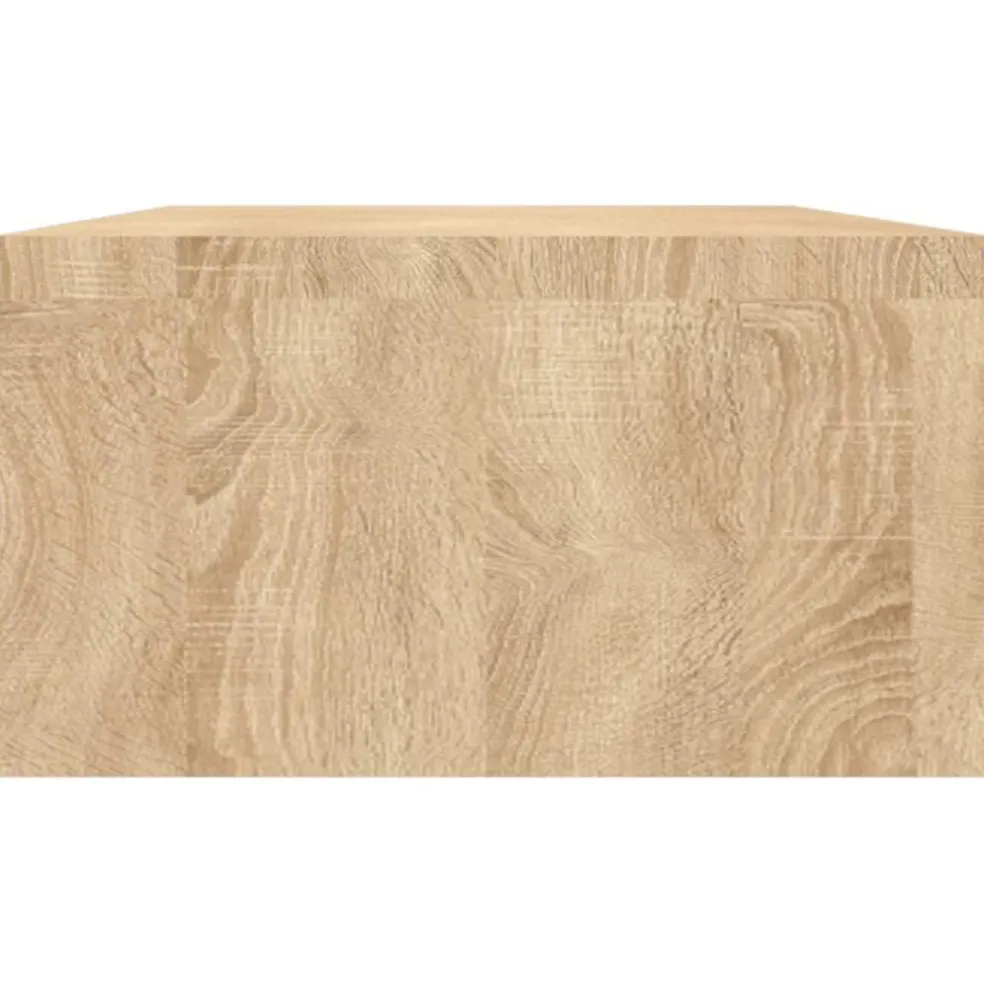 vidaXL Monitorstandaard 100x24x13 cm bewerkt hout sonoma eikenkleurig
