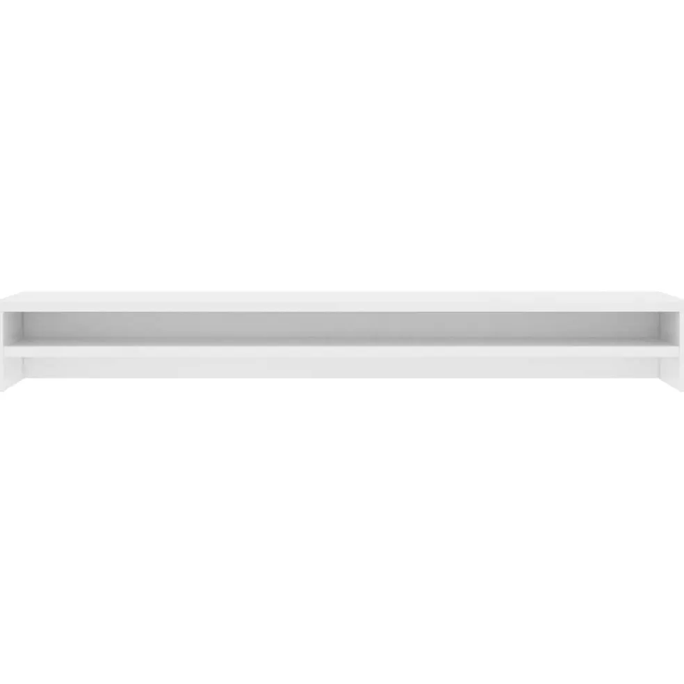 vidaXL Monitorstandaard 100x24x13 cm bewerkt hout wit