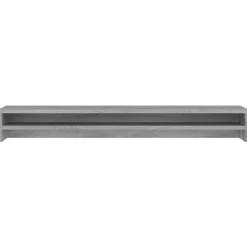 vidaXL Monitorstandaard 100x24x13 cm bewerkt hout grijs sonoma eiken